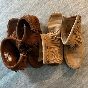 Bundle of Minnetonka ankle boots